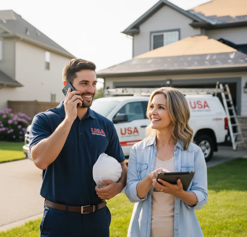 USA Roof Repair Experts customer support in Northfield